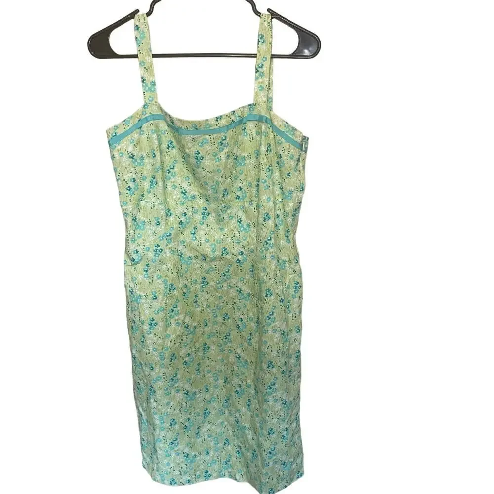 Y2k Ann Taylor floral dress adjustable straps - Picture 1 of 8